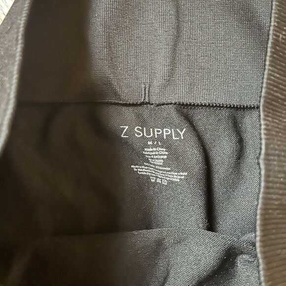 Z SUPPLY Walk It Out Seamless Legging Black M/L High Rise Ribbed Edge Nylon - Picture 8 of 8